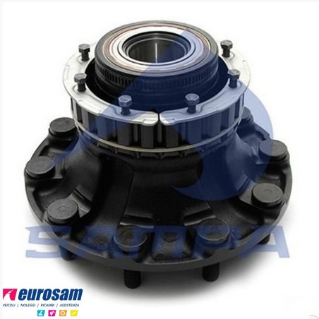 Mozzo ruota anteriore Volvo FM7/9/10/12 FH12/16 FL6 con cuscinetto Oe quality e paraolio