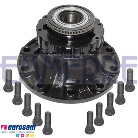 Mozzo ruota anteriore Volvo FM7/9/10/12 FH12/16 FL6 con cuscinetto Oe quality e paraolio