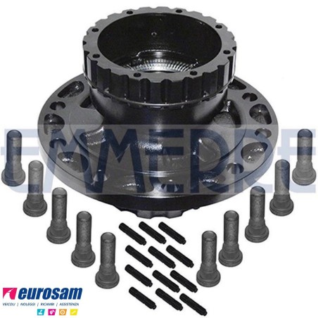 Kit Mozzo ruota posteriore Renault Premium Kerax Volvo FH FM FH12/16 con cuscinetto Oe quality e paraolio