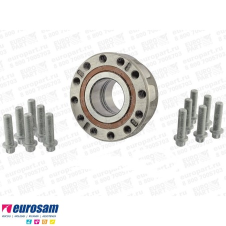 Mozzo ruota completo assale Saf 19 1/2'' freno a disco tipo SKRB9019/9022 Schmitz Cargobull cuscinetti Oe quality