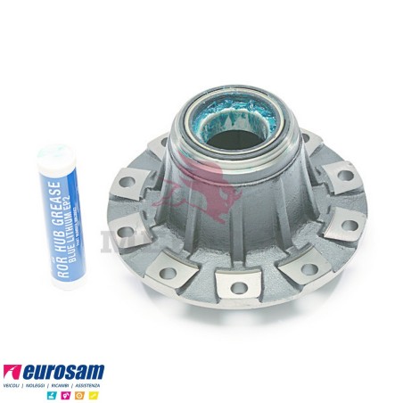 Mozzo ruota completo assale Meritor R.o.r. autosterzanti serie TM con cuscinetti e calotta oe quality