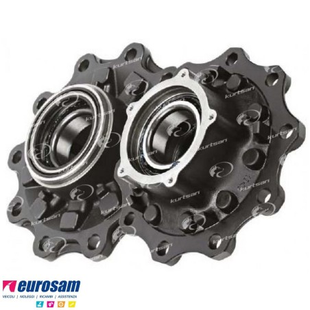 Mozzo ruota completo assale Meritor R.o.r. serie TA TC con cuscinetti e calotta Oe quality