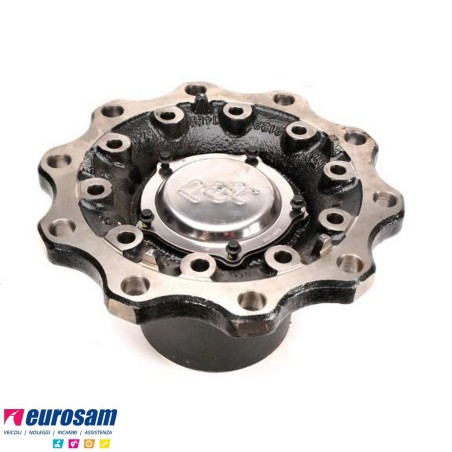 Mozzo ruota completo assale Meritor R.o.r. serie LM impianto frenante Elsa 2 con cuscinetti e calotta Oe quality