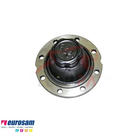 Mozzo ruota assali Meritor R.o.r. serie "TM" -19''1/2 impianto frenante dx195 elsa 195 8 fori cuscinetti e calotta Oe quality