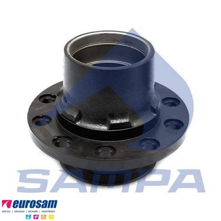 Mozzo ruota nudo assale Bpw sistema convenzionale 10-12 ton serie NRS NRZ NHS NHZ calotta m125x2