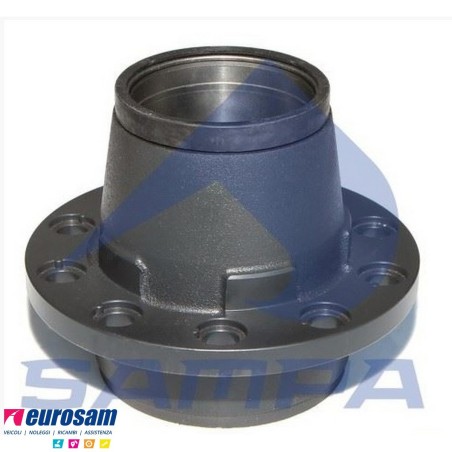 Mozzo ruota completo assale Bpw sistema Eco 10-12 ton serie K NZ calotta m135x2