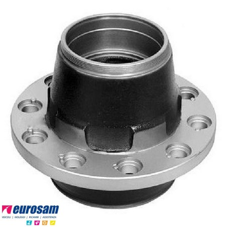 Mozzo ruota nudo assale Bpw sistema convenzionale 10-12 ton serie K calotta m125x2 10 fori