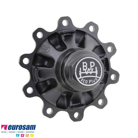 Mozzo ruota assale Bpw sistema Eco Maxx 10-12 ton serie HSF HZF SHS calotta int. M136x2,5 con cuscinetti e calotta Oe quality