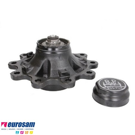 Mozzo ruota assale Bpw assale Eco Plus 6,5-8-9 Ton serie HS HZ SKH SH SKHB SHB SHSLL KH SMS SMB:LL con cuscinetti e calotta Oe q
