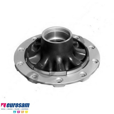 Mozzo ruota con cuscinetti e calotta Oe quality assale Bpw 6,5-9 Ton serie HS HZ sistema convenzionale H. centr. Cerchi mm. 22 c