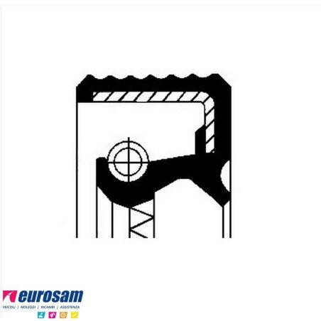 Paraolio mozzo 167x145x13 rimorchio assale Bpw O/Cava Omr