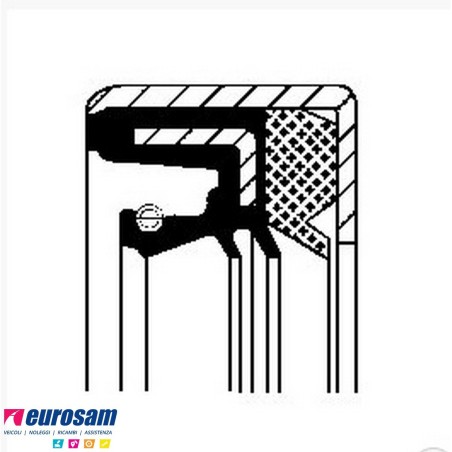 Paraolio interno mozzo 157,5x120x20 rimorchio Bpw