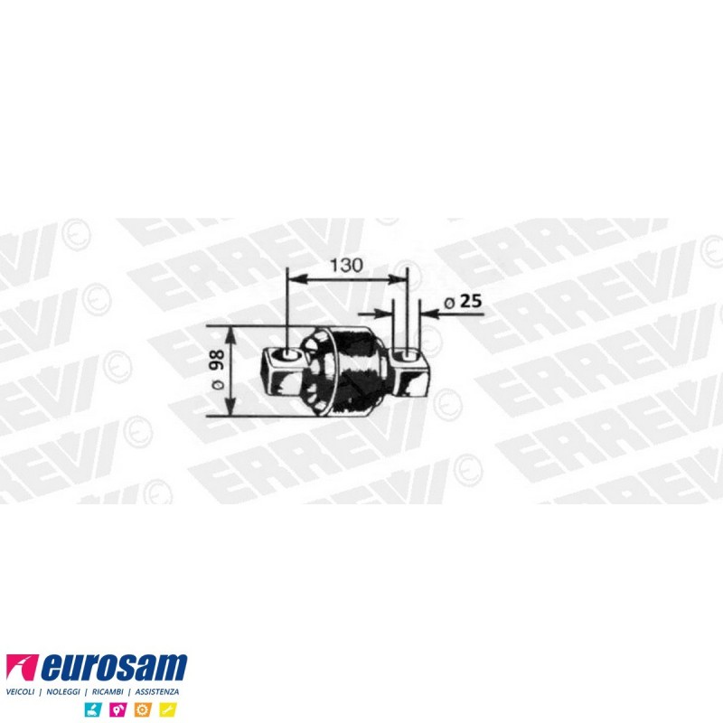 Perno gommato D.98 L.171 barra stabilizzatrice Scania P/G/R/T 1732460