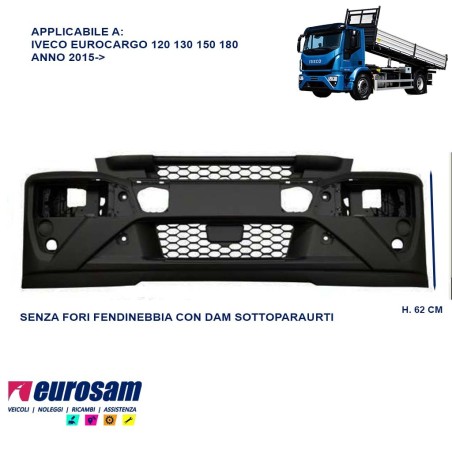 paraurti anteriore iveco eurocargo 120 130 150 180 2015