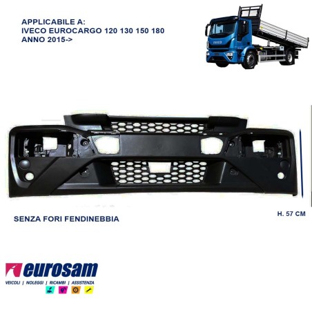 paraurti anteriore iveco eurocargo 120 130 150 180 2015
