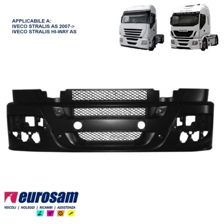 paraurti anteriore iveco stralis 2007 as 13 hi-way nero