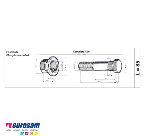 Colonnetta ruota con dado...