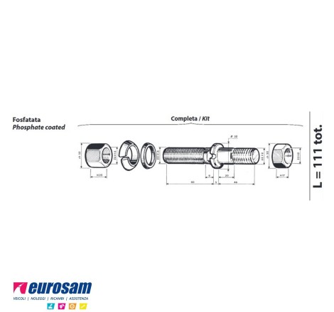 Colonnetta ruota lunghezza...