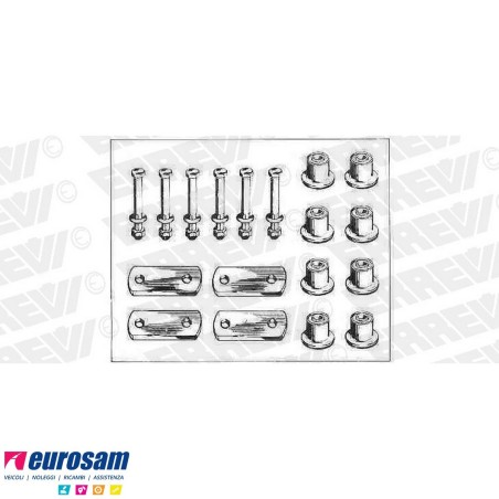 Kit revisione balestra posteriore Iveco New Daily dal 30.8 al 49.12