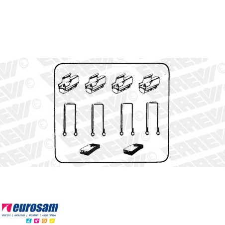 Kit applicazione balestrini post Iveco Daily Grinta New Daily Turbo Daily 30.8 al 40.10