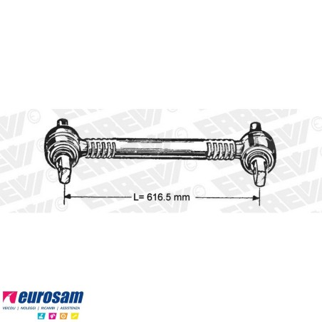 Barra di reazione L.616,5 Scania 4 serie