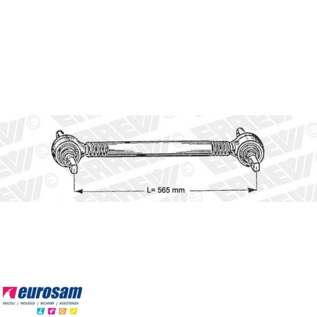 Barra di reazione L.565 Mercedes Actros