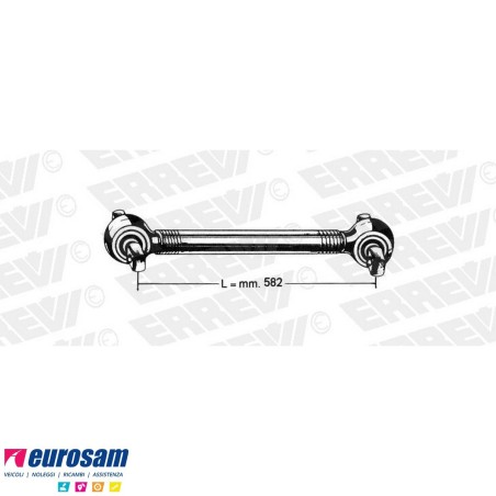 Barra di reazione L.582 posteriore Iveco Eurotrakker Trakker Cursor