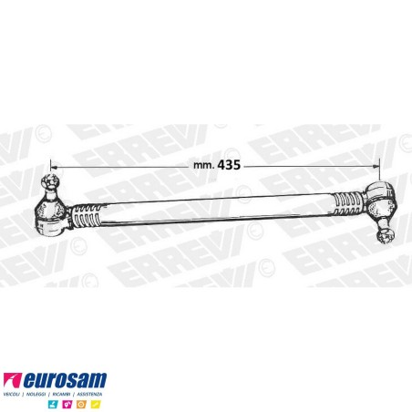 Barra di reazione L.435 posteriore Volvo FH FM