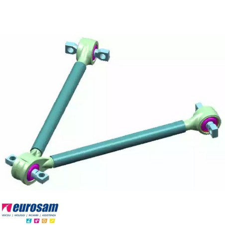 Trapezio di reazione L.627 Man E2000 F2000 TGA TGM TGS TGX pneumatico