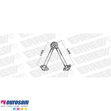 Trapezio di reazione L.678 Volvo FH FM pneumatico