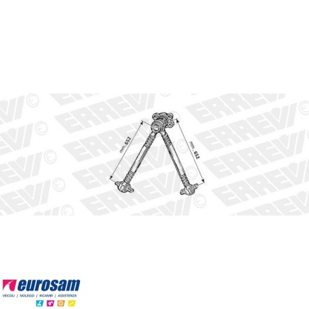 Trapezio di reazione L.652 Volvo FL pneumatico