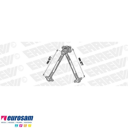 Trapezio di reazione L.677 Volvo FH FM pneumatico