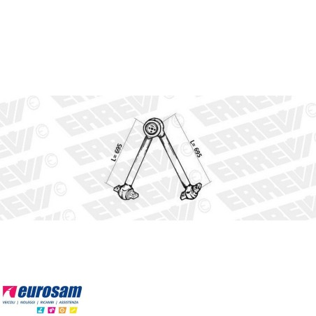 Trapezio di reazione L.695 Volvo F FL pneumatico