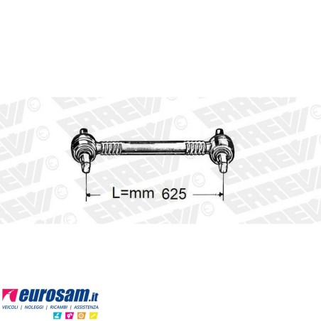 Barra di reazione L625 posteriore Renault serie C