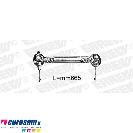 Barra di reazione L. 620 posteriore Volvo