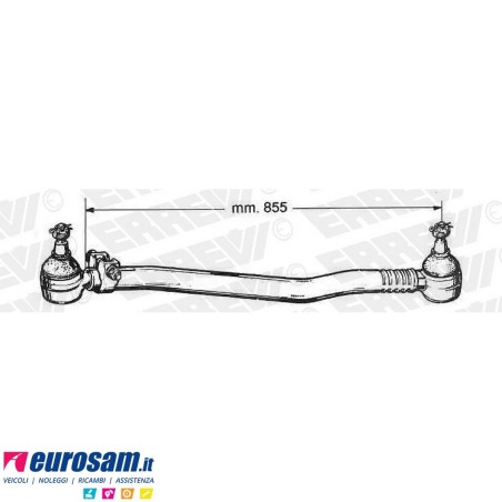 Tirante sterzo completo Fiat Iveco 300PC 619N1 697 L.855