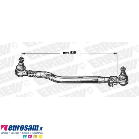 Tirante sterzo completo Man TGA TGS TGX Lunghezza 935