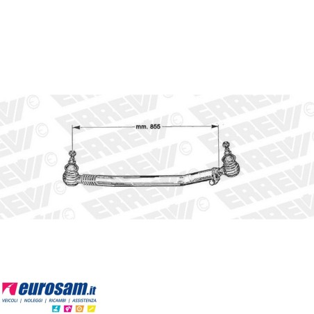 Tirante sterzo completo Iveco Eurocargo Tector 140E-180E L.855