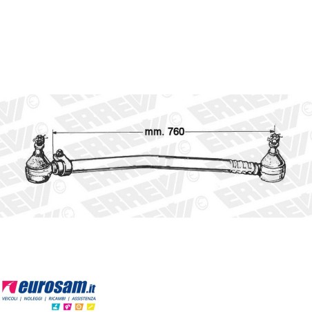 Tirante sterzo completo Nissan Eco L60 L70 L.760