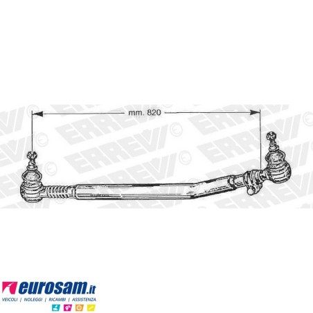 Tirante sterzo completo Volvo FH16 L.820