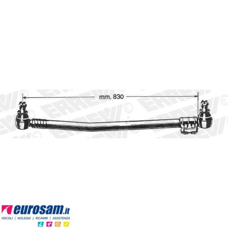 Tirante sterzo completo Iveco 330.30H 330F26/F35 330.36 L.830