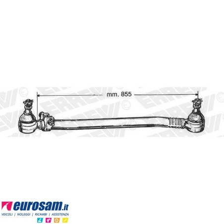 Tirante sterzo completo Fiat Iveco 160NC/NT/OM OM160T 684 L.855