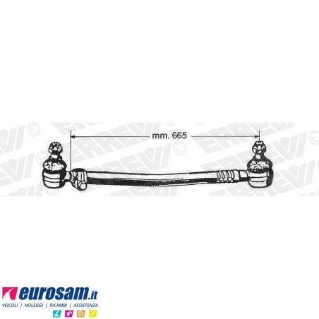 Tirante sterzo completo Iveco 95/109.14/Z  L.665