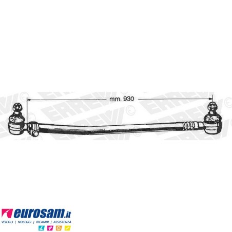 Tirante sterzo completo Iveco 115.14/.17 135.14/.17 L.930