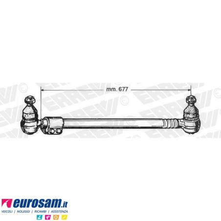 Tirante sterzo completo Scania 111 141 L.677
