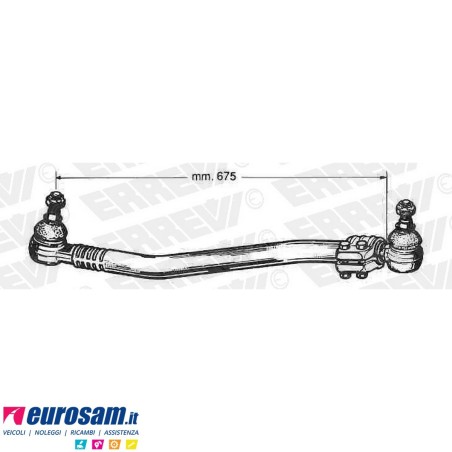 Tirante sterzo completo Volvo N12 L.675