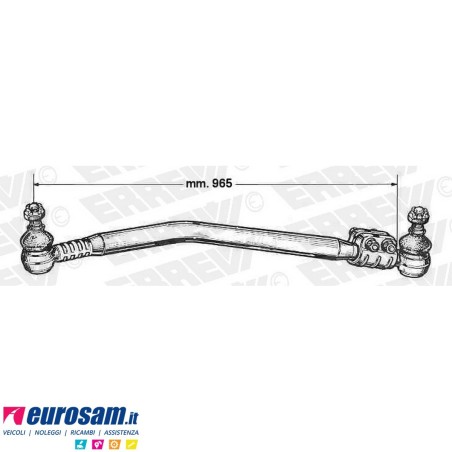 Tirante sterzo completo Renault Gamma R 350 360 370 390 420 L.965