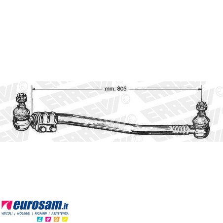 Tirante sterzo completo Volvo F10 F12 F16 L.805