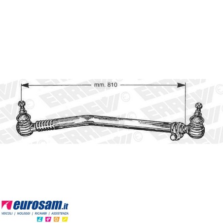 Tirante sterzo completo Scania serie Top Line L.810