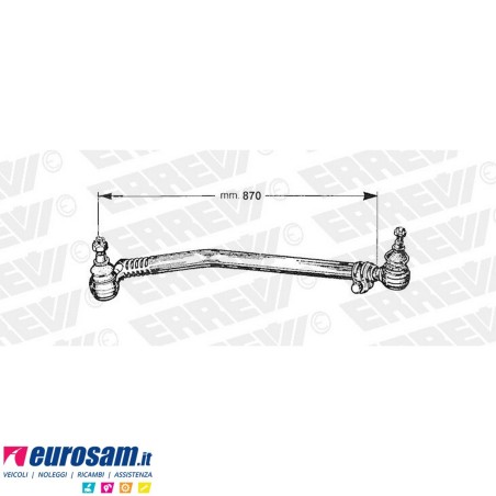 Tirante sterzo completo Scania 3 Serie L.870